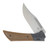 Gecko Customz Knifeworks Dune A3 DLC & Tan Canvas Micarta Handle M390 Belt Satin Blade DUNEA3