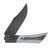 Gecko Customz Knifeworks Dune A7 DLC & Silver Twill Carbon Fiber Handle M390 Belt Satin DLC Blade DUNEA7
