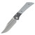 Gecko Customz Knifeworks Dune A8 DLC & Silver Twill Carbon Fiber Handle M390 Belt Satin Blade DUNEA8