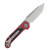 Microtech LUDT Gen III Automatic Knife Stonewash T/E Merlot AUMT113610MR