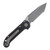 Microtech LUDT Gen III Automatic Knife Serrated Apocalyptic T/E Black AUMT113612AP