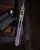 Microtech Socom Delta RAM-LOK Spear Point MS Folder STNWSH- STNWSH TI W/ Purple AUMT159RL10SMS4