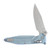 Microtech Socom Delta RAM-LOK Spear Point MS Folder STNWSH-Ice Blue Anodized TI W/ Blue AUMT159RL10SMS7
