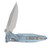 Microtech Socom Delta RAM-LOK Spear Point MS Folder STNWSH-Ice Blue Anodized TI W/ Blue AUMT159RL10SMS7
