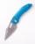 Microtech Stitch OTS Auto S/E Stonewash Standard Blue Aluminum AUMT16910BL