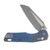 Marfione Select MSI Mini RAM-LOK Folding Knife Apocalyptic Serrated/Antique Blue Fluted Titanium with Blue Titanium Accents MT210M12APFLMS2