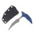 Marfione Select Bee Fixed Blade Push Dagger Full Serrated Apocalyptic/Antique Blue Titanium with Kydex Sheath MT21812APMS3