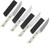 Microtech 4.5in Steak Knife 4PC Set Stonewash Standard Ivory G-10 MT360010SETIV