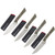 Microtech 4.5in Steak Knife 4PC Set Stonewash Standard OD Green G-10 MT360010SETOD