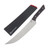 Microtech 10in Butcher Knife Stonewash Standard Black Cherry MT380010BC