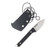 Griffin Scout Medic Fixed Blade Satin Magnacut - Titanium Black G10 W/Sheath GRIFFSMSATBLKG10