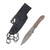 Griffin X-Limited Fixed Blade Stonewash Magnacut - Titanium Natural Micarta GRIFFSMSWNM