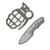 Griffin Scout 2.5 Fixed Blade Stonewash Magnacut - Titanium Natural Micarta GRIFFS2.5SWNM