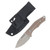 Griffin Scout 2.5 Fixed Blade Stonewash Magnacut - Titanium Natural Micarta GRIFFS2.5SWNM