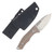 Griffin Scout 2.5 Fixed Blade Stonewash Magnacut - Titanium Natural Micarta GRIFFS2.5SWNM