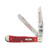 Case XX Red Pickbone The Mercury Dime Trapper Folding Knife Gift Set CATMDRPB