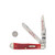 Case XX Red Pickbone The Mercury Dime Trapper Folding Knife Gift Set CATMDRPB