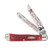 Case XX Red Pickbone Custer's Last Stand Trapper Folding Knife Gift Set CATCLSRPB