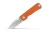 Olive Knives Lenta Folding Knife High Visibility Orange G10 Tungsten Carbide Blade LNT-G10ORN-TC