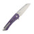 MachineWise Mojave 1323 Framelock Folding Knife S90V/Purple Pattern Titanium MOJAVE1323