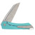 MachineWise Mojave 1338 Framelock Folding Knife S90V/Blue Pattern Titanium MOJAVE1338