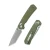 GEO Knife Blaze Axis Lock Folding Knife Stonewash M390 Blade Green G10 Handle GEO2503H