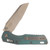 Microtech MSI Mini RAM-LOK Folder PS Marfione Select Bronzed SW Antique Green Ano Fluted TI W/Bronze Accent MT210M14FLMS2