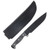 Busse Boss HOG Badger Fixed Knife Coated Black Blade Black Canvas Handle Black Leather Sheath BOSSHOGBDBKBK