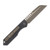 Heretic Jinn Automatic Knife Bronze Magnacut Wharncliffe/Carbon Fiber Chassis H113-7A-CF