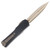 Heretic Colossus OTF Automatic Bronzed Cracked Ice M390 Dagger/Croc Inlays with Bronze Hardware BSATL26-008