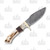 SZCO Supplies Game Stag Skinner Knife – Fixed 3.75in Damascus Blade