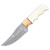 Damascus Copper with Bone Skinner Fixed Blade Knife