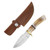 SZCO Supplies Burned Bone Skinner Fixed Blade Knife 203395
