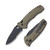 Benchmade 980SBK Turret OD Green Partially Serrated