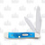 Case Caribbean Blue Bone Peanut Folding Knife