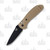 Benchmade 551BKSNS30V Griptilian Folding Knife Tan