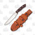 Bark River STS 7.5 Fixed Blade Knife Burgundy
