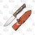 Bark River Bravo 1 Fixed Blade Knife Rampless Blade Green Canvas Micarta Handles