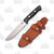 Bark River Bravo 1.5 LT Fixed Blade Knife Rampless CPM3V Blade Black Canvas Micarta