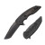 Hoback A8 Slimline Folding Knife Titanium 3.25in Black DLC Tanto Blade