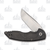 Hoback Knives A8 Slimline Stonewash 20CV Stainless Steel Blade DLC Black Fallout Titanium Handle JHK005