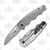SOG Escape FL Folding Knife 3in Plain Satin Sheepsfoot Open and Closed