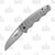 SOG Escape FL Folding Knife 3in Plain Satin Sheepsfoot Front Open