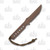 Spartan Blades Formido Fixed Blade Knife FDE SpartaCoat/Coyote Brown Kydex Sheath SB39DEKYTN