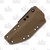 Spartan Blades Formido Fixed Blade Knife FDE SpartaCoat/Coyote Brown Kydex Sheath SB39DEKYTN