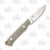 White River Small Game Black/OD Linen 2.62in Drop Point Fixed Blade