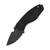 DPx Gear HEAT/F Triple Black Niolox Folder G-10 and Titanium Handles