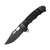 SOG Seal XR Folding Knife 3.9in Plain Black Cerakote Clip Point