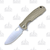 Honey Badger Small Folding Knife Tan 2.81in Plain Satin Drop Point 2