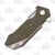 Hinderer Halftrack Stainless Reverse Tanto Blade OD Green G-10 Titanium Handles K2009SGS00OD